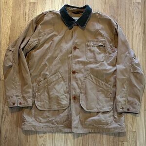 L.L. Bean Original Field Barn Chore Coat Plaid Cotton Lined Sz XL